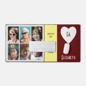 6 Foto Anführungszeichen fügen Namensinitialen bur Schreibtischunterlage (Tastatur & Maus)