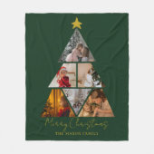 6 Foto Baumform Weihnachten Großeltern Fleecedecke (Vorderseite)