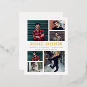 6 Foto Chalkboard Abschluss Ankündigung (Vorderseite/Rückseite)