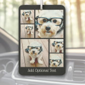 6 Foto Collage - Funkes Muster schwarz Autolufterfrischer