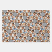 6 Foto Collage - Funky hexagon Honeycomb Muster Geschenkpapier Set (Vorderseite 3)