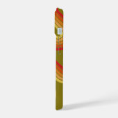 6 Foto Collage Funky Line Art - Sonnenuntergang iPhone 15 Hülle (Linke Seite)