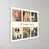 6 Foto Collage Gold Rahmen Custom Gold Text Foliendrucke (Ablage )