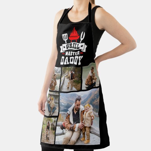 6 Foto Collage Grill Master Daddy GRILLEN Schürze (InSitu)