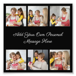 6 Foto Collage Hinzufügen eines Grußwortes Foto Er