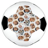 6 Foto Collage Honeycomb pattern - BE PATIENT Fußball (Gedreht)