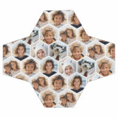 6 Foto Collage Honeycomb pattern - BE PATIENT Fußball (Flach)