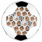6 Foto Collage Honeycomb pattern - BE PATIENT Fußball (Vorderseite)