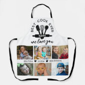 6 Foto Collage Liebe Sie Nana Bester Koch je Schürze (Vorderseite)