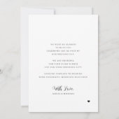 6 Foto Collage moderne minimalistische Skripthochz Dankeskarte (Rückseite)