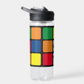 6 Foto Collage Moderne würfelrote, blaugelbe Gelbe Trinkflasche (Rechts)