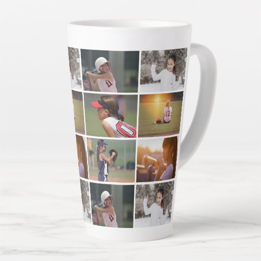 6 Foto Collage Muster Milchtasse (Rechte Ecke)