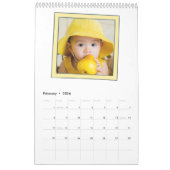 6 Foto Collage Niedlich Baby Pink Blue Granny Kalender (Feb 2026)