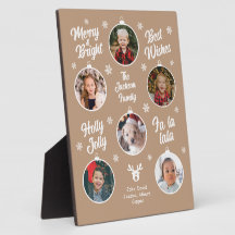 6 Foto Collage Oma Ornamente Weihnachten Rote Pl
