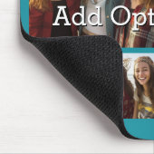 6 Foto-Collage Optional Text -- Farbe bearbeiten Mousepad (Ecke)