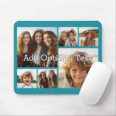 6 Foto-Collage Optional Text -- Farbe bearbeiten Mousepad (Mit Mouse)