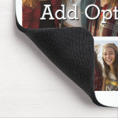 6 Foto-Collage Optional Text -- Farbe editierbar Mousepad (Ecke)