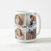 6 Foto-Collage Optionaler Text -- Modern Minimal Kaffeetasse (VorderseiteRechts)
