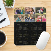6 Foto Collage Personalisiert Family 2025 Kalender Mousepad