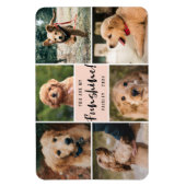 6 Foto Collage Sie sind mein Freund| Pfirsichtiere Magnet (Vertikal)