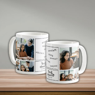 6 Foto-Collage-Signature beste Freunde Andenken  Kaffeetasse