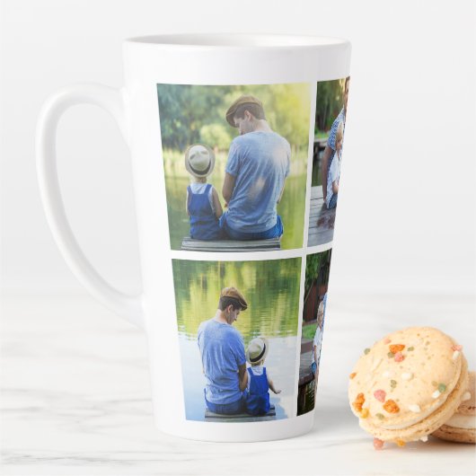 6 Foto Collage Vater Vater Keepake Milchtasse (Beispiel)