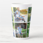 6 Foto Collage Vater Vater Keepake Milchtasse (Vorderseite)