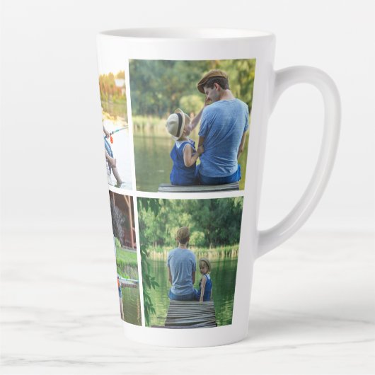 6 Foto Collage Vater Vater Keepake Milchtasse (Rechts)