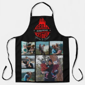 6 Foto Collage Vatertag Grill Master Schürze (Vorderseite)