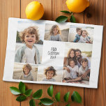 6 Foto-Collage - weißer Hintergrund - schwarzer Te Geschirrtuch<br><div class="desc">6 Fotos in einem ungleichmäßigen Muster umgeben eine Öffnung für drei Textzeilen. Verwenden Sie 2 Fotos mit vertikaler Ausschnitt und 4 Fotos mit horizontaler Ausrichtung, um diese Funktion zu erfüllen! Der Hintergrund ist weiß. Wenn Sie gewollt haben, die Farben zu ändern, klicken Sie auf den erweiterten Designbereich und sehen Sie...</div>