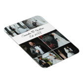 6 Foto Custom Wedding Collage mit Namen Magnet (Rechte Seite)