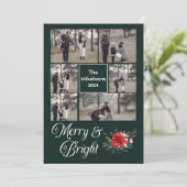 6 Foto Familie Frohe & schöne Weihnachten (Stehend Vorderseite)