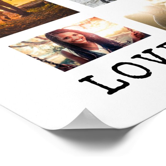 6 Foto-Frame-Collage Poster (Ecke)