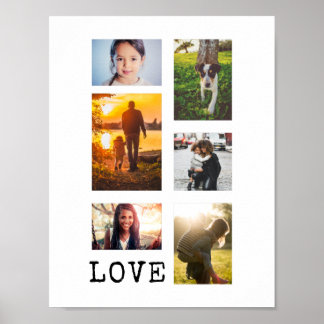 6 Foto-Frame-Collage Poster