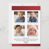 6 Foto - Frohe Weihnachten - Familienbrief (Rückseite)