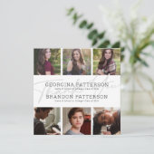 6 Foto Gemeinsamer Abschluss Dankeskarte (Stehend Vorderseite)