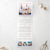 6 Foto im Jahr der Überprüfung Festivals Newslette Dreifach Gefaltete Urlaubskarte (Innenseite)