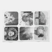 6 Foto Küchenhandtuch Vorgeschirr Rundrahmen Geschirrtuch (Horizontal)