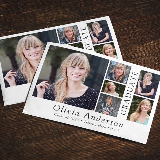 6 Foto Minimalistisch Graduate Ankündigung