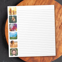6 Foto Notepad-Vorlage Dokumentvorlagenzuschnitt