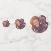 6 Foto-Partnerdekor Konfetti (Rückseiten)