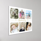 6 Foto Personalisierte HerzTypografie Foliendrucke (Ablage )