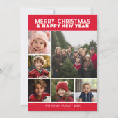 6 Foto Retro Strip Weihnachten Roter Frieden und L (Vorderseite)