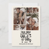 6 Foto Schneeflocken Weihnachten Mr. und Mrs. (Vorderseite)