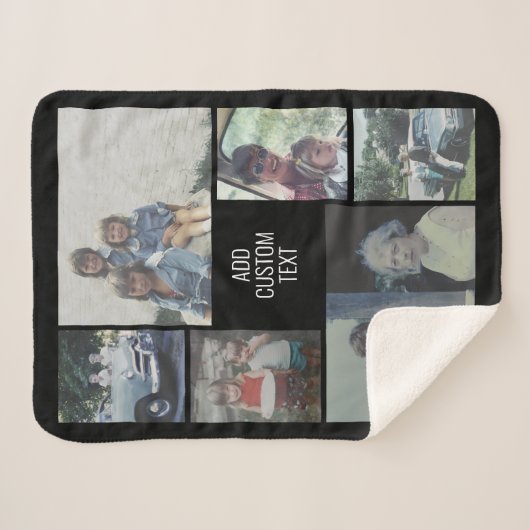 6 Foto - schwarzer Hintergrund - weißer Text Sherpadecke (Vorderseite (Horizontal))