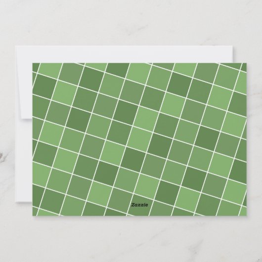 6 Foto - Script Frohe Weihnachten - Grüne Tile (Rückseite)