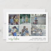 6 Foto Script Frohe Weihnachten - White Border Til (Vorderseite)