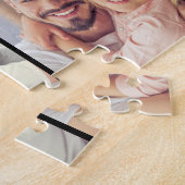 6 Foto Spaß Bester Vater je Collage Schwarz und We Puzzle (Seite)