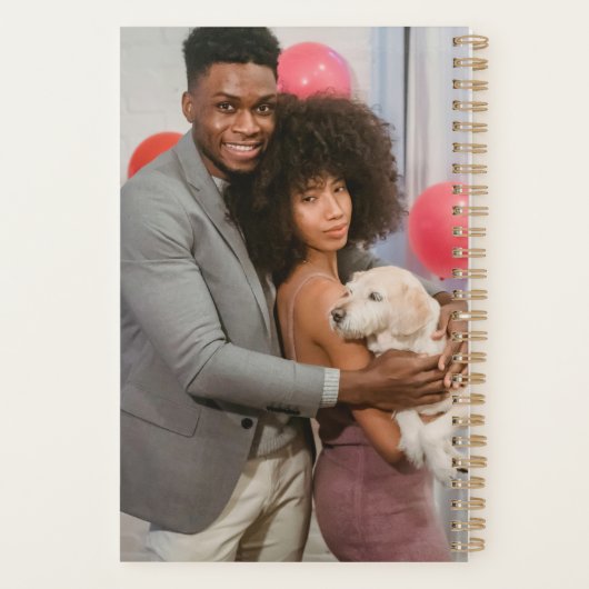 6-Foto-Stand Moderner Personalisiert Planer (Rückseite)