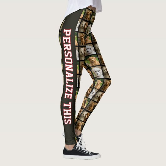 6 Foto- und Textvorlage Personalisierte Collage Leggings (Rechts)